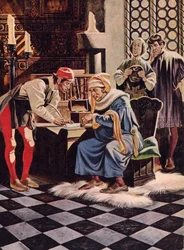 Geldverleihende Lombarden aus der Lombardei